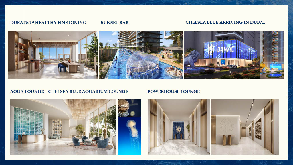 Selected social and leisure amenities at Chelsea Residences