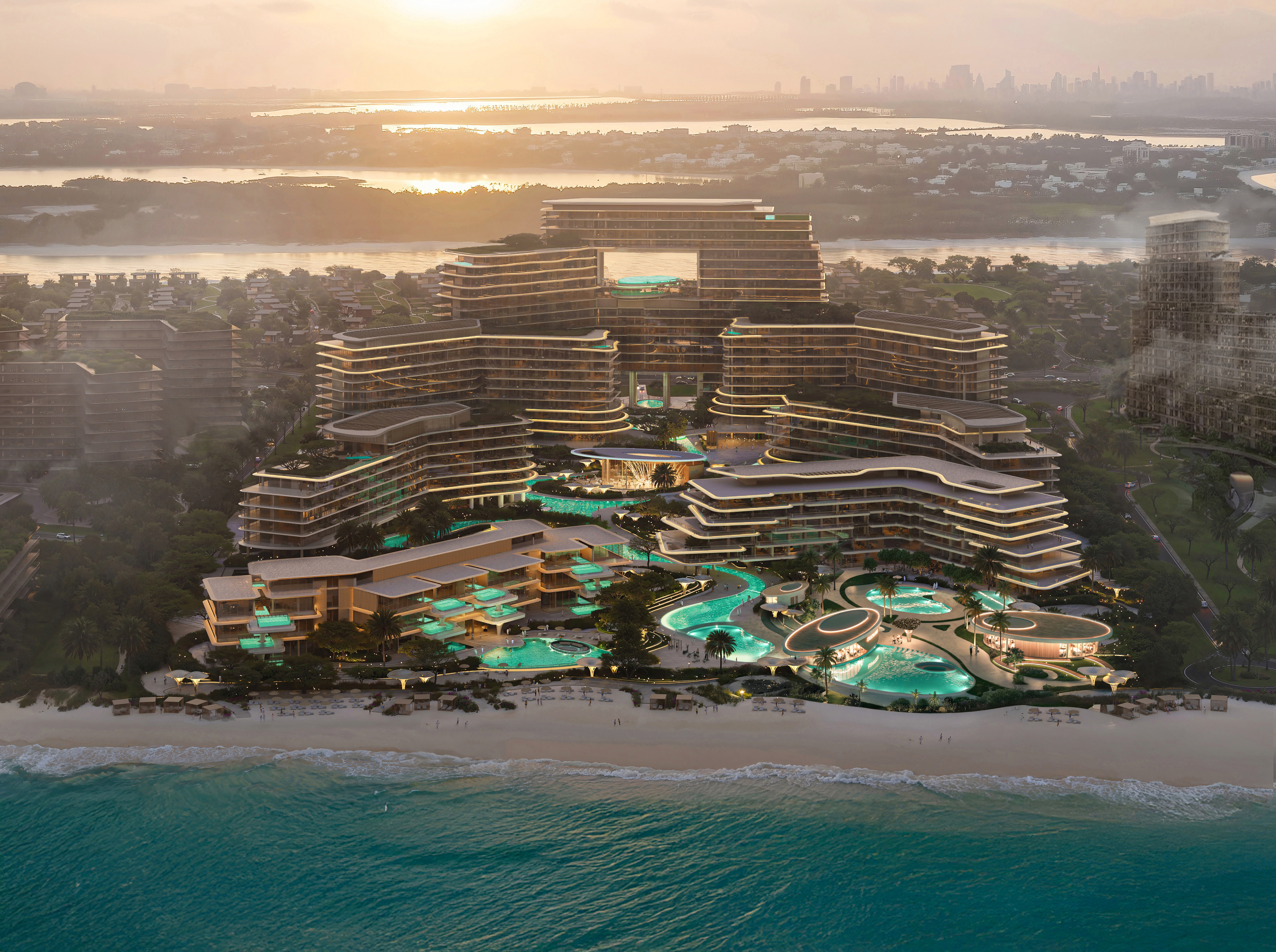 The Meriva Collection — Waterfront Architecture Waterfront architecture at The Meriva Collection, Dubai Islands