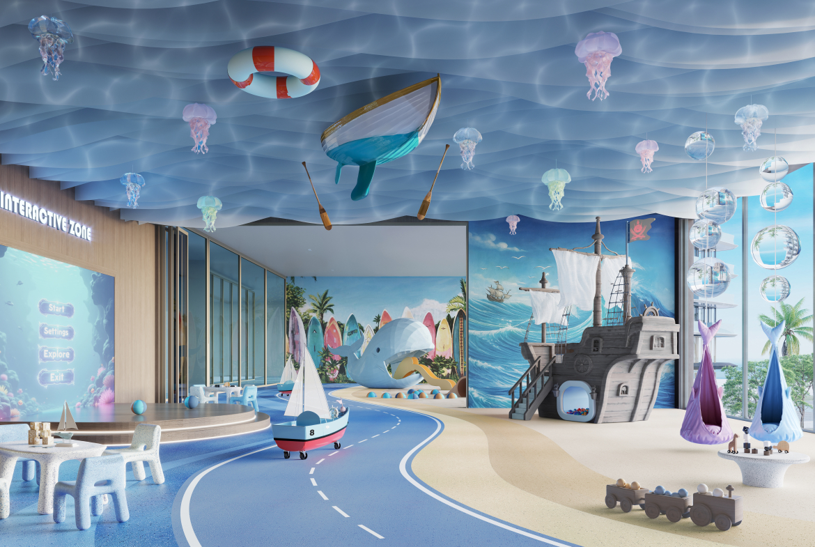 Children’s play area at The Meriva Collection, Dubai Islands