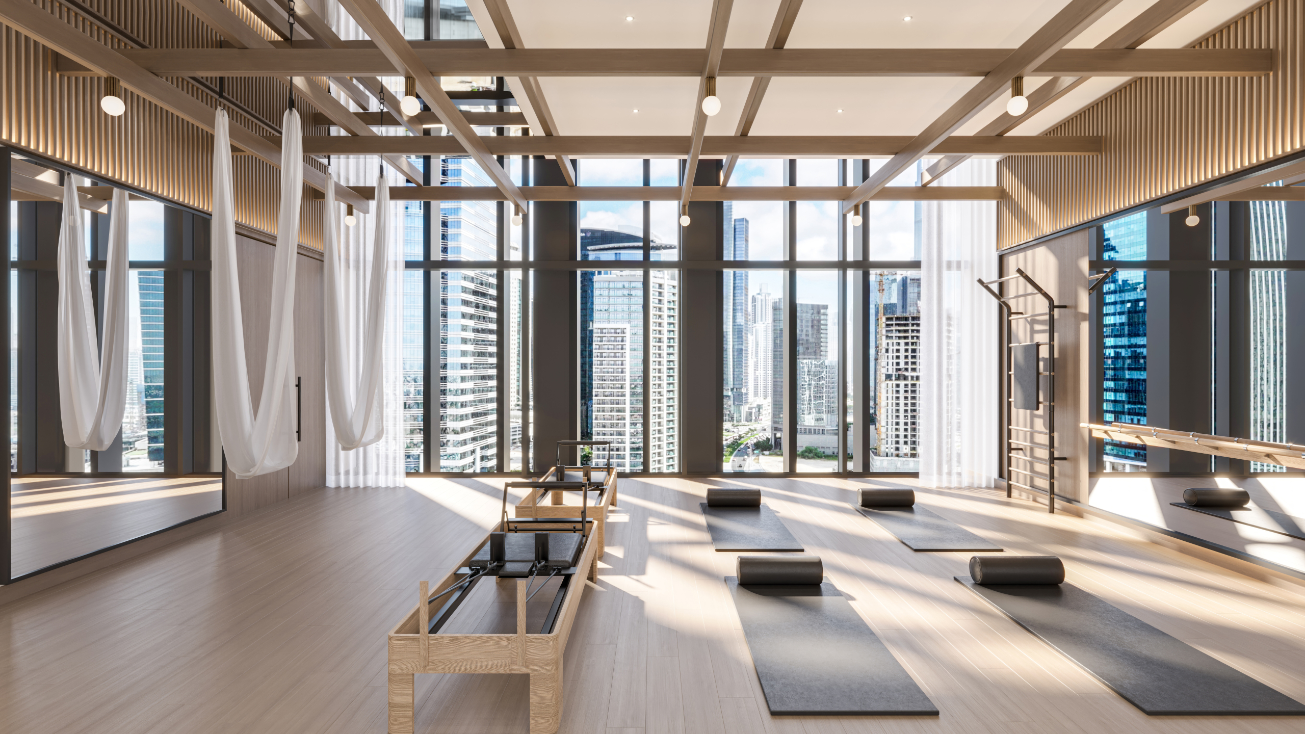 Yoga studio at One River Point