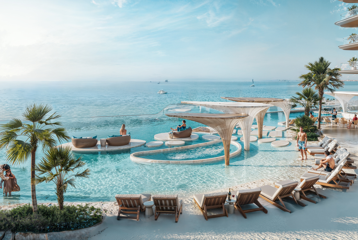 Swimming pool amenity at Breez by Danube