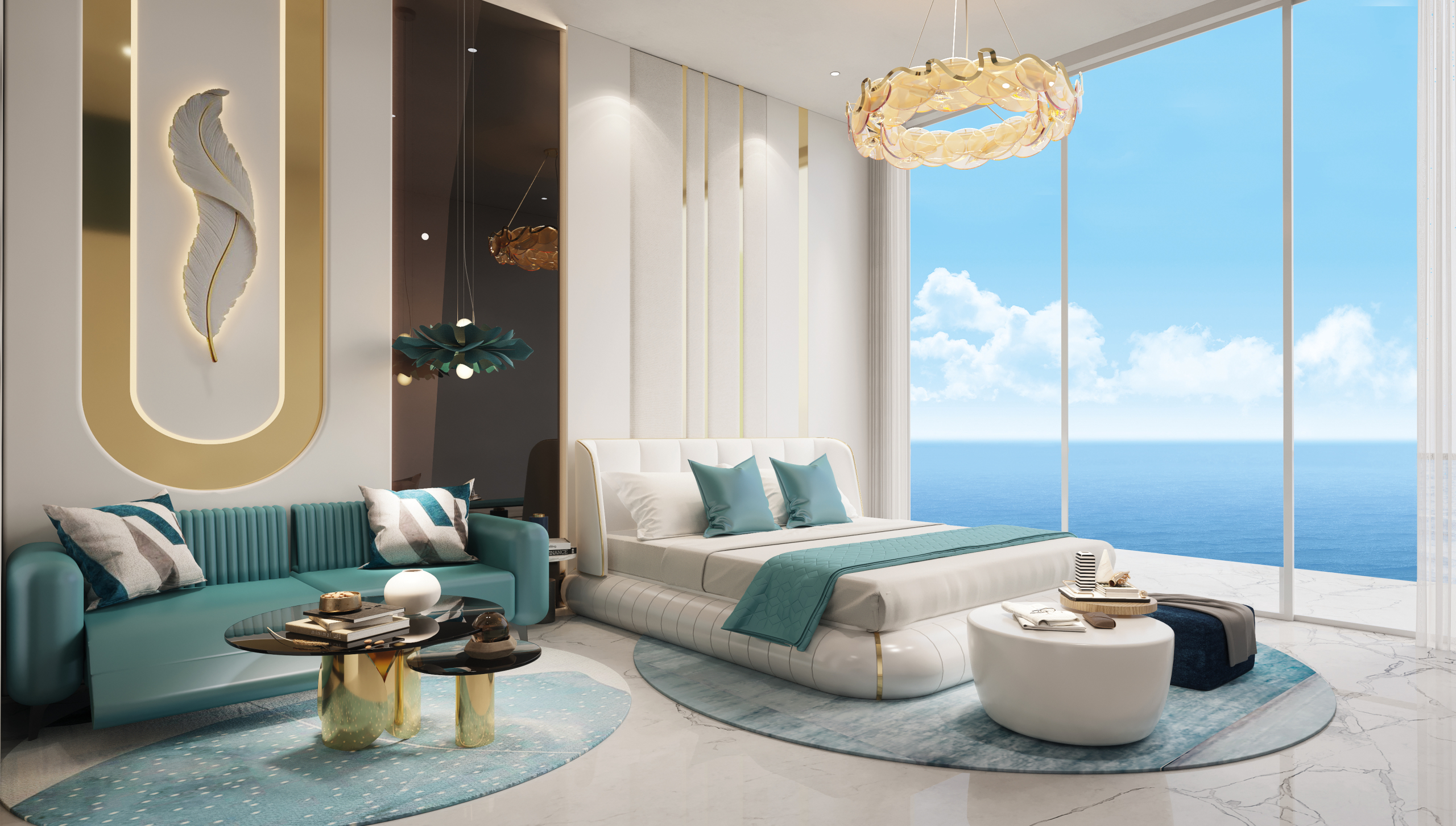 Studio residence interior at Oceanz 3