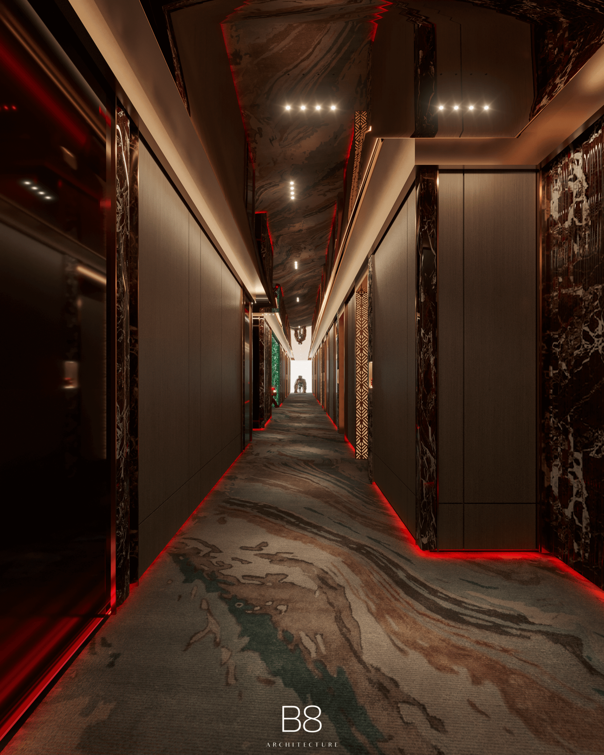 NH Collection Al Marjan Island residential common-area corridor