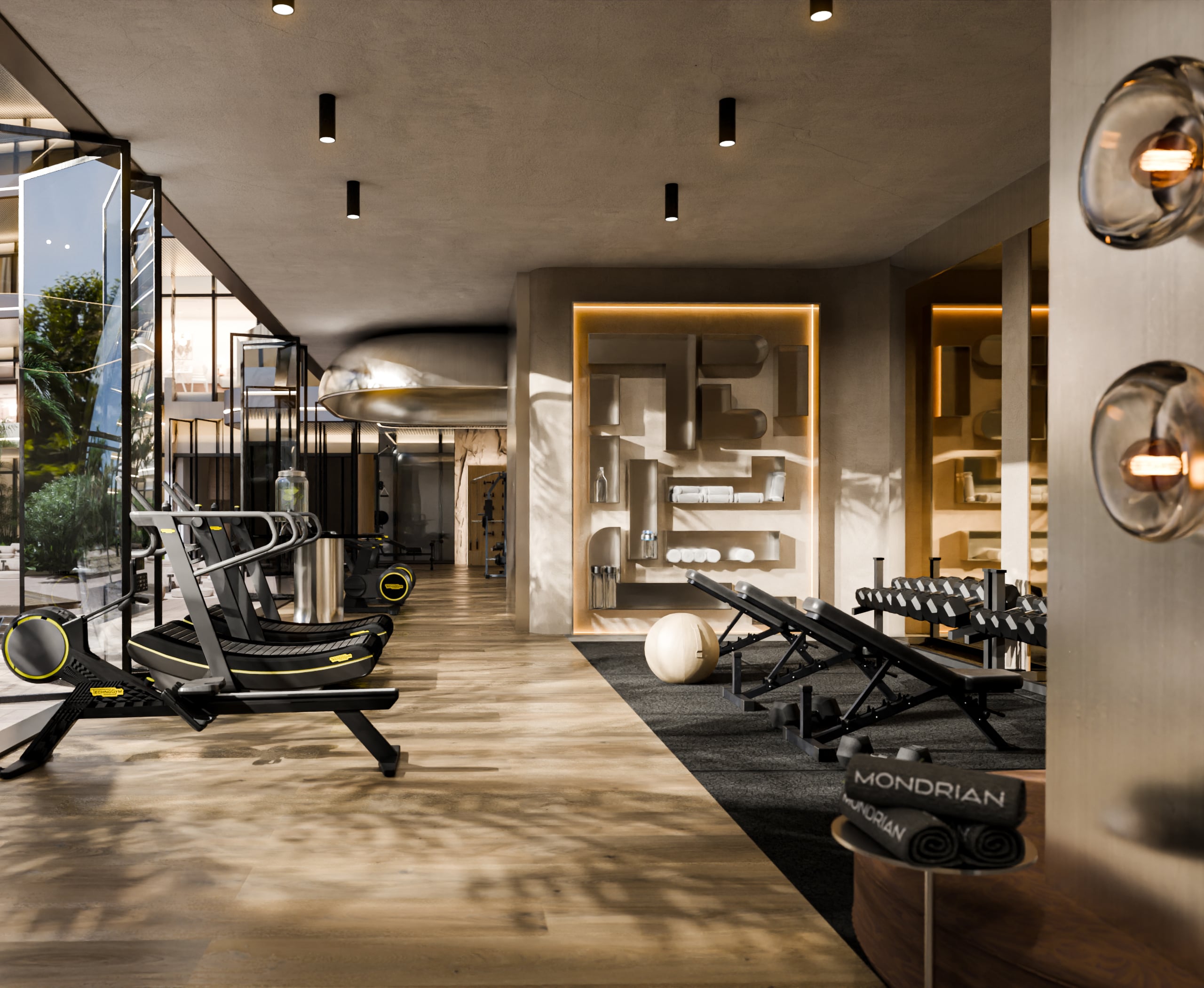 Gym 4 Bedroom Luxury Residence — Mondrian AlMarjan Island Residences