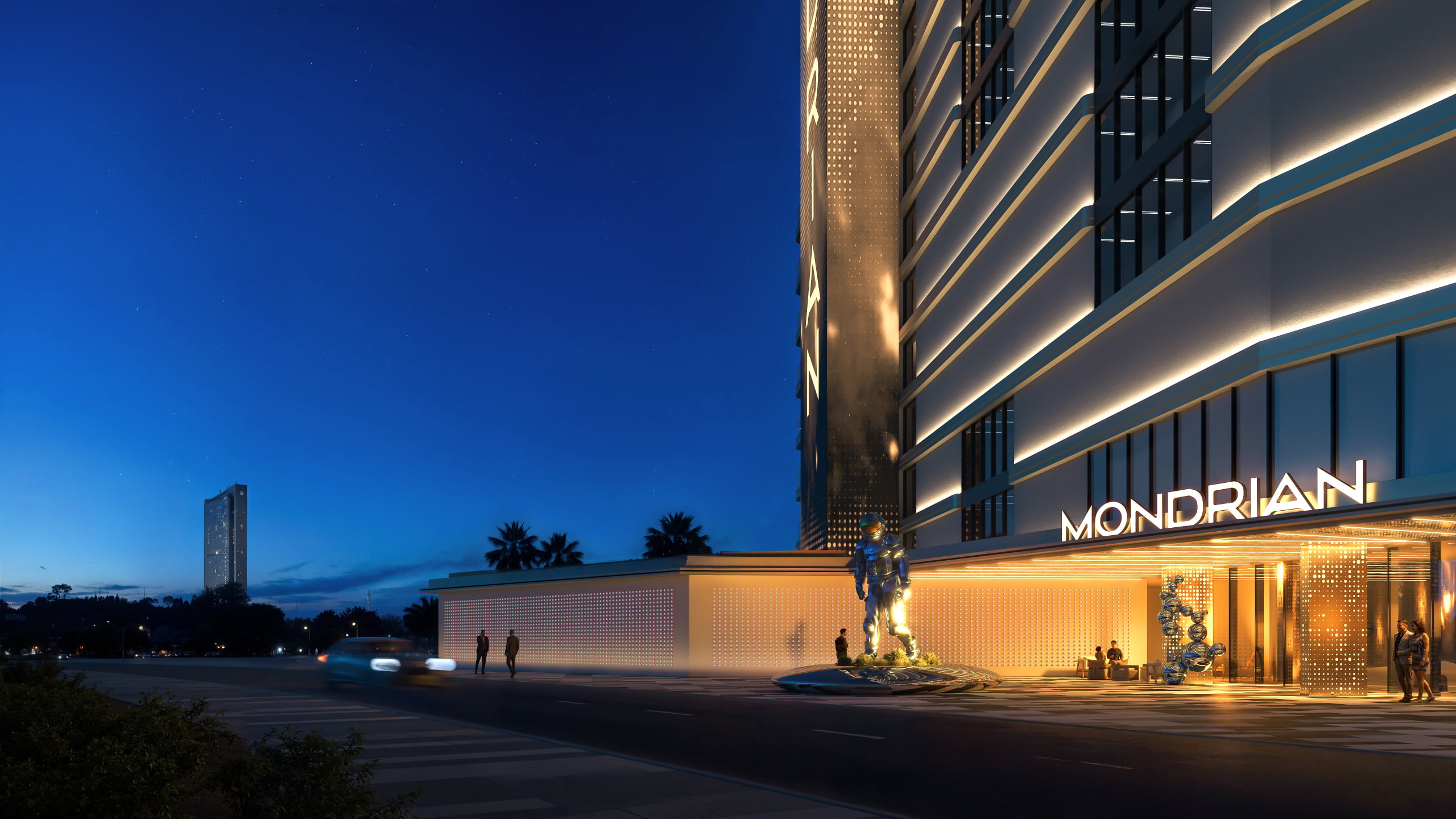 Mondrian Entrance 1 4 Bedroom Luxury Residence — Mondrian AlMarjan Island Residences