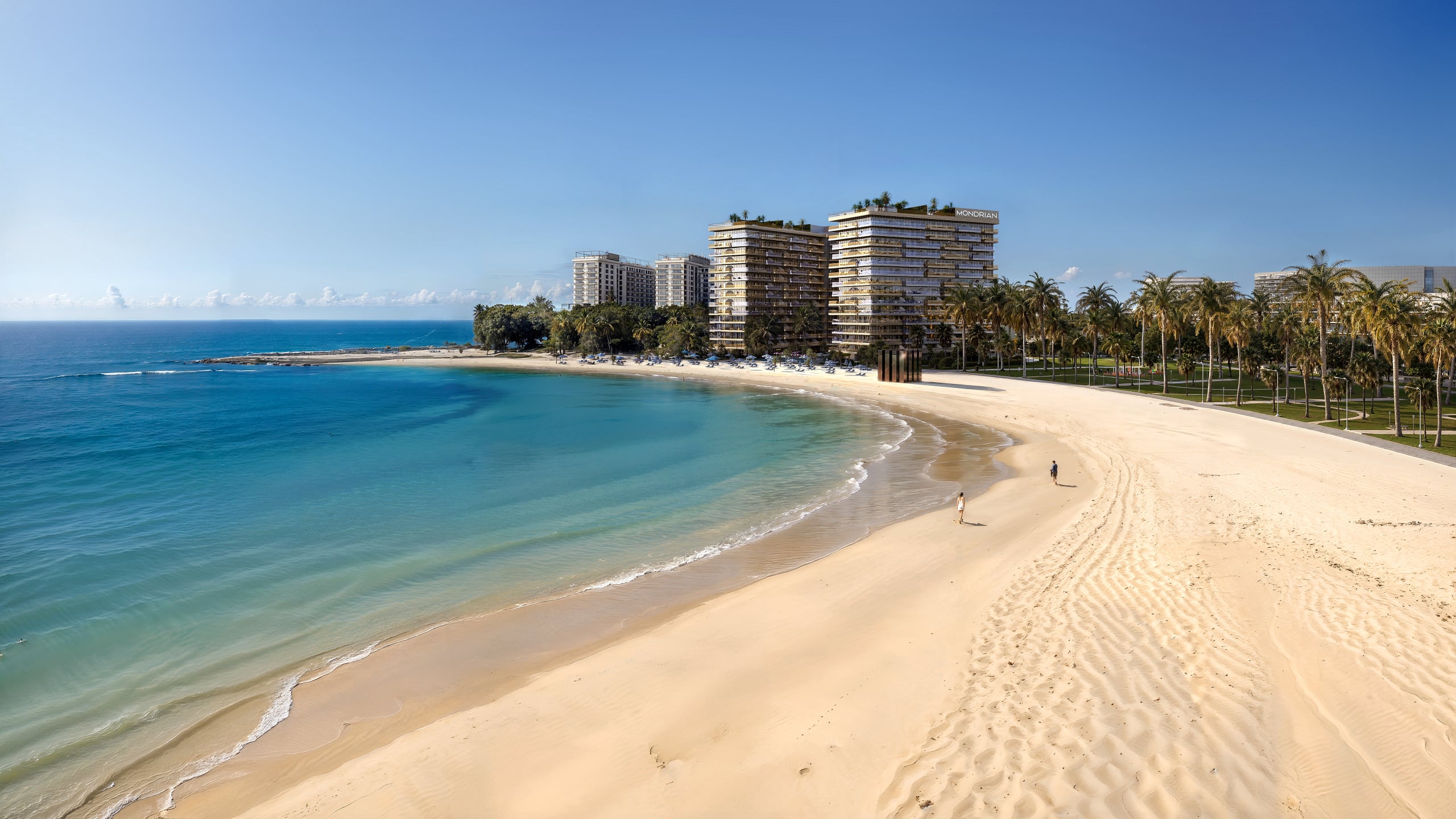 Mondrian Exterior and Beach View 4 Bedroom Luxury Residence — Mondrian AlMarjan Island Residences