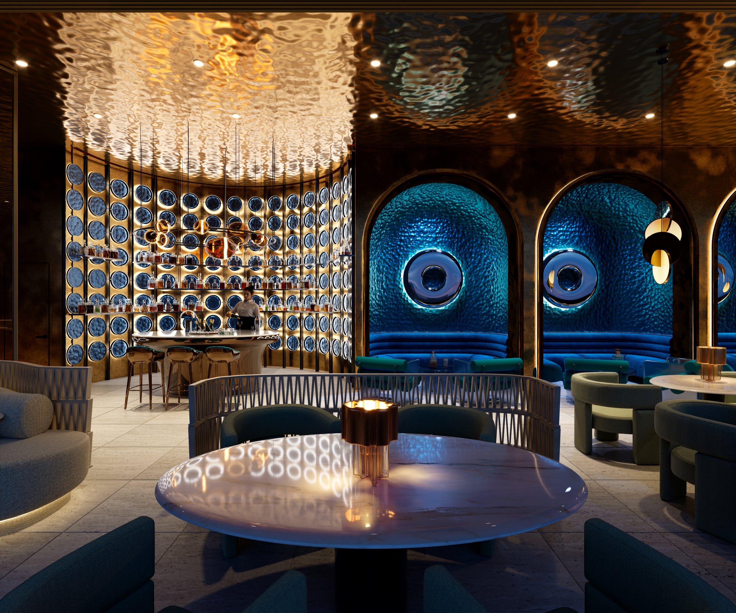 Mondrian Sky Lounge 2 4 Bedroom Luxury Residence — Mondrian AlMarjan Island Residences