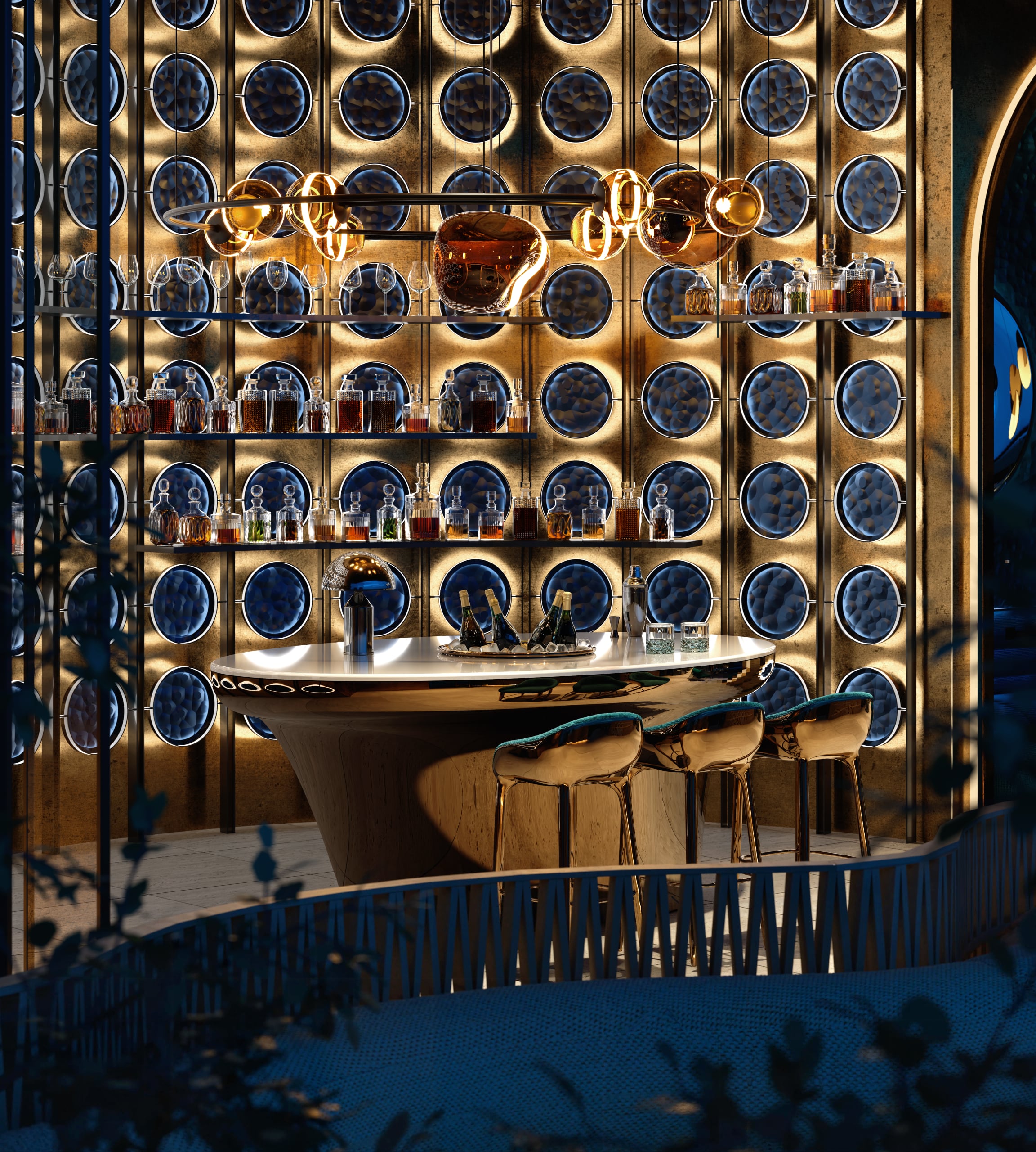 Mondrian Sky Lounge 3 4 Bedroom Luxury Residence — Mondrian AlMarjan Island Residences