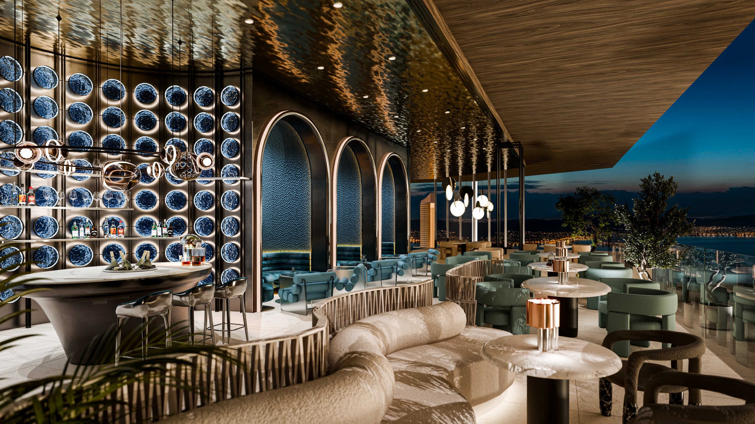Mondrian Sky Lounge 4 4 Bedroom Luxury Residence — Mondrian AlMarjan Island Residences