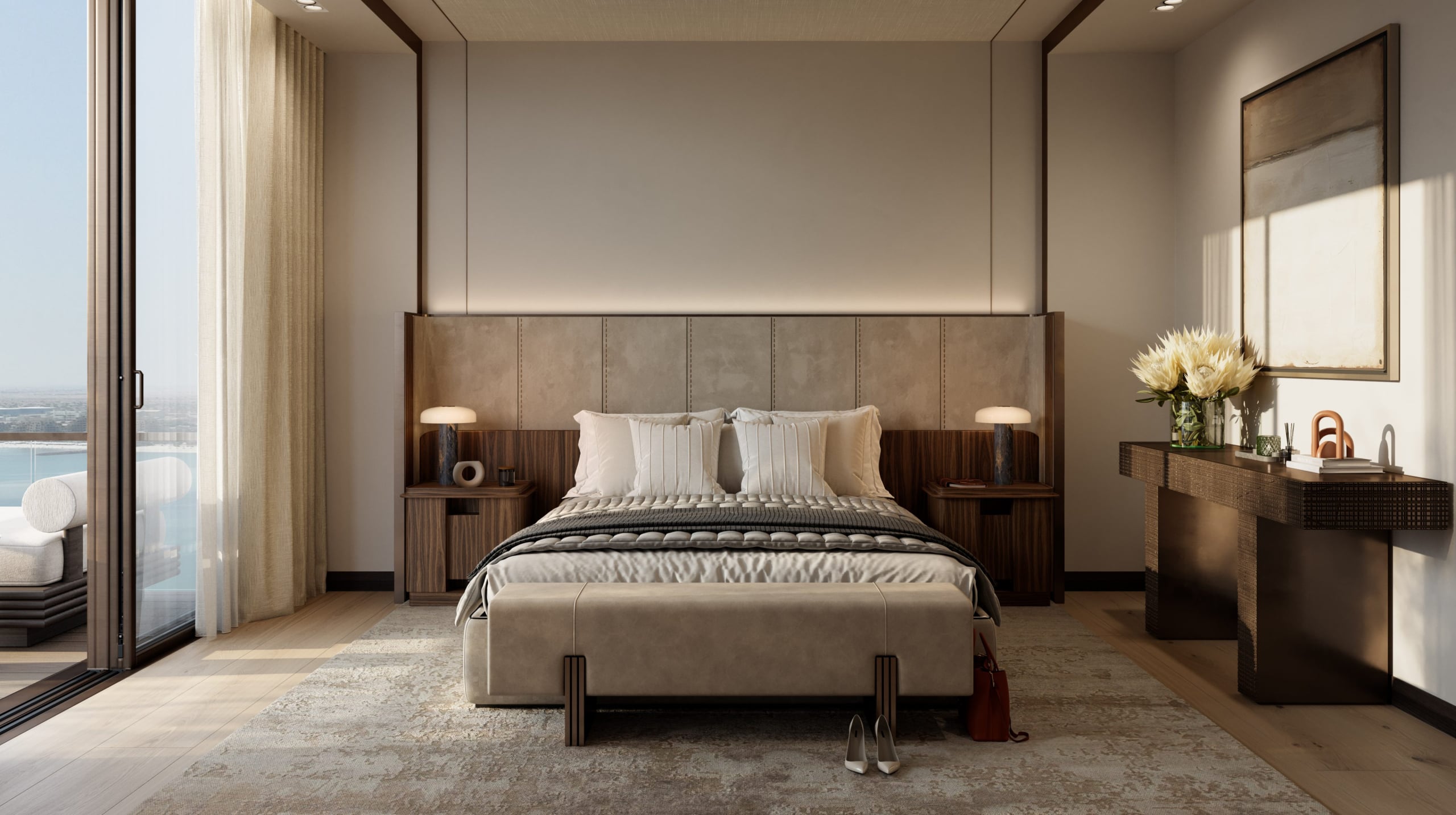 PID-14150_Nobu-Residences_2Bed-Apt_Bedroom-Day_Final-e1707930293564-3840×2150 (1) 4 Bedroom Luxury Residence — Nobu Residences,Al Marjan Island