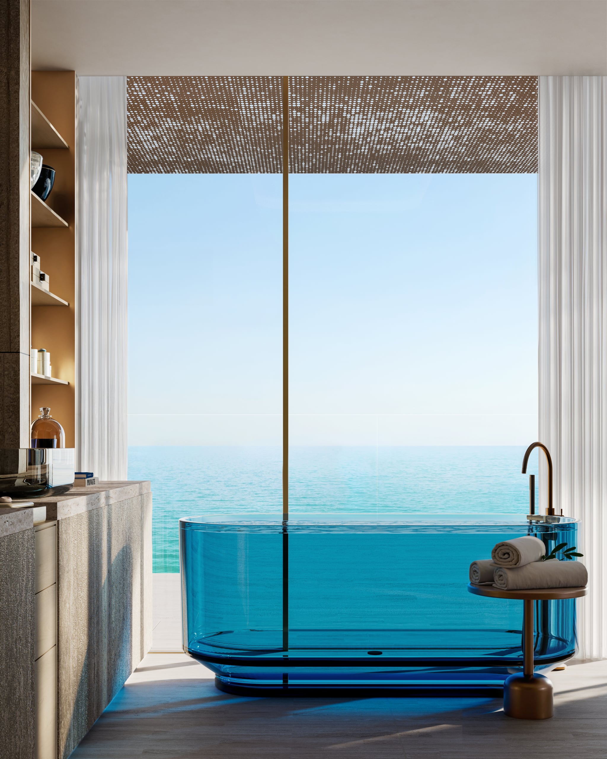Penthouse Bathroom 2 4 Bedroom Luxury Residence — Mondrian AlMarjan Island Residences