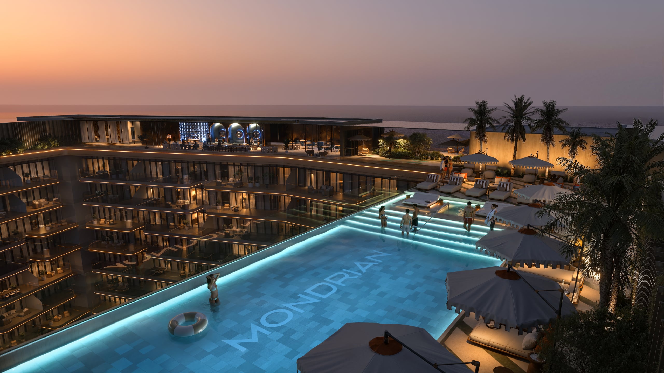 Signature Mondrian Sky Pool (adults only) 4 Bedroom Luxury Residence — Mondrian AlMarjan Island Residences
