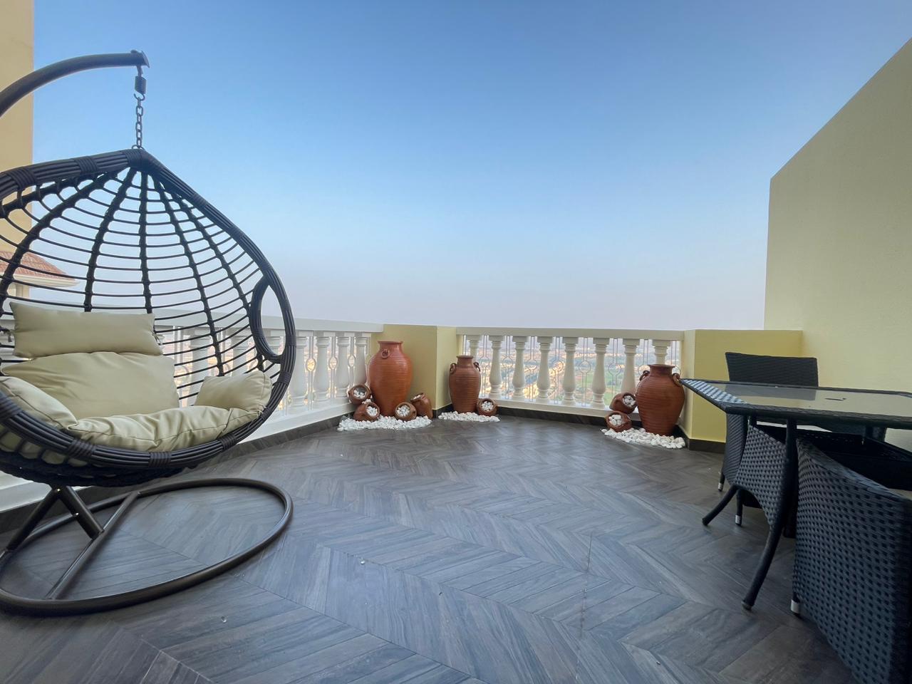 Studio Apartment | Huge Balcony | Golf & Lagoon Views – Al Hamra Village