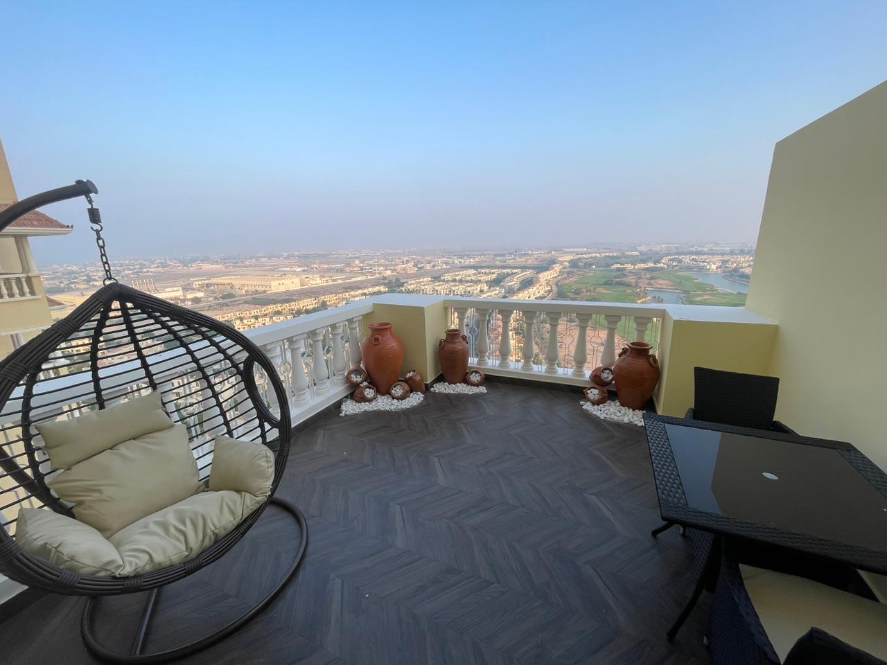 Studio Apartment | Huge Balcony | Golf & Lagoon Views – Al Hamra Village