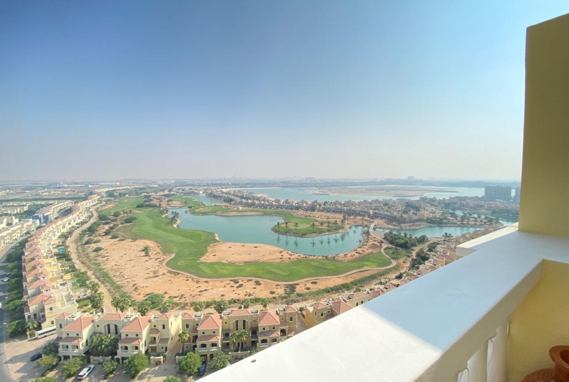 Studio Apartment | Huge Balcony | Golf & Lagoon Views – Al Hamra Village