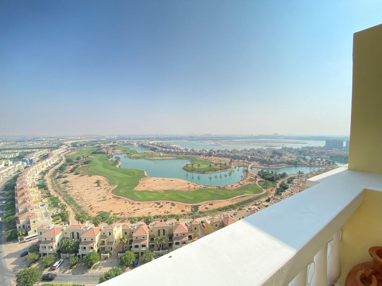 Studio Apartment | Huge Balcony | Golf & Lagoon Views – Al Hamra Village