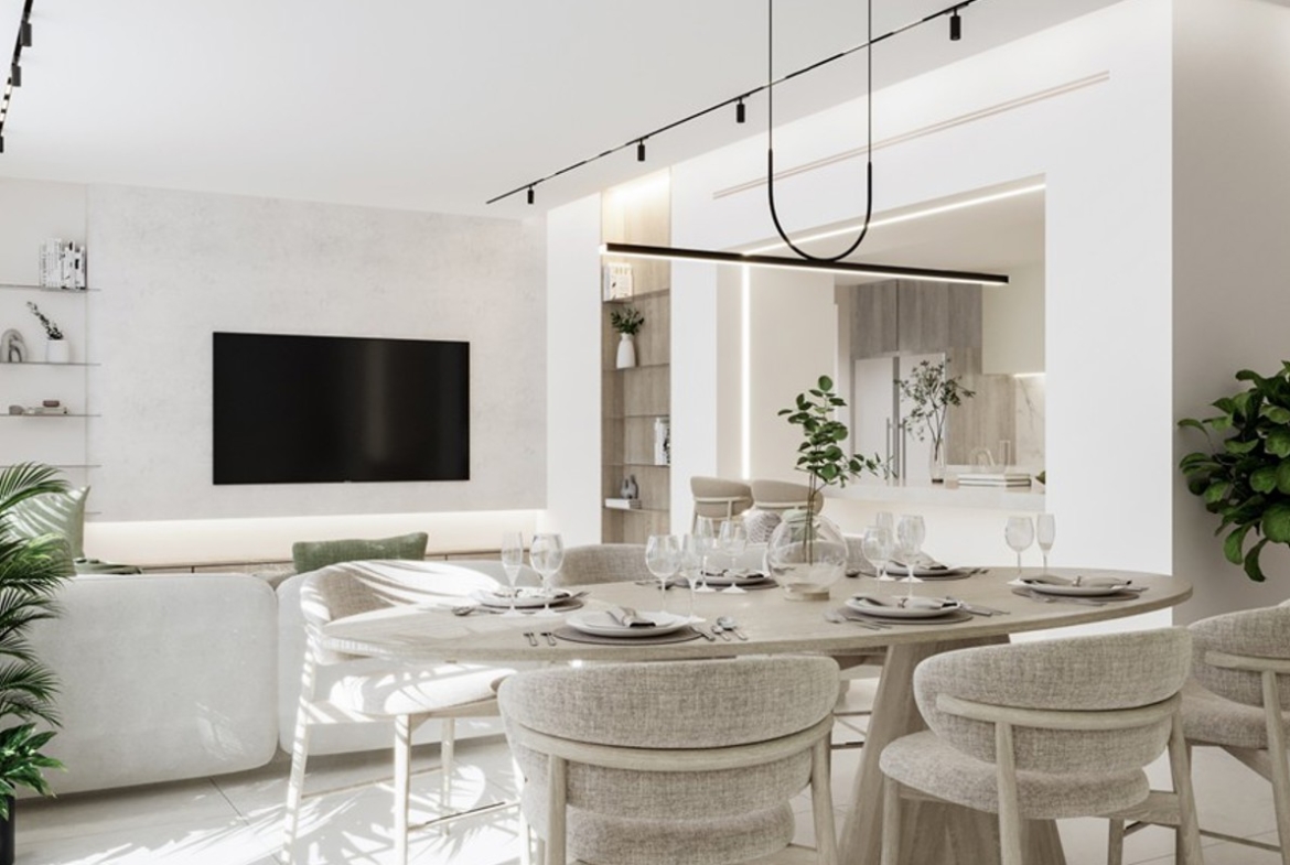 Interior living space at Aila Homes