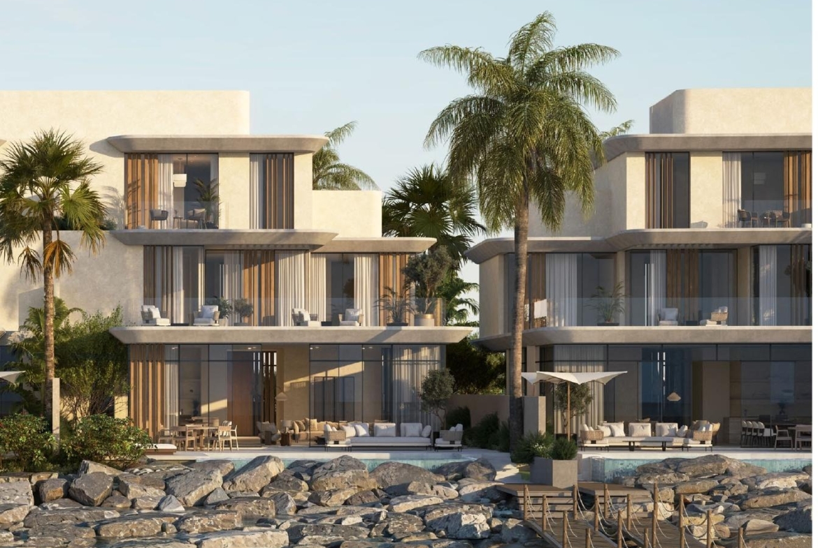 Anantara Mina three-bedroom waterfront villa exterior rendering