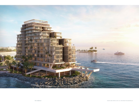 Anantara Mina waterfront residences exterior rendering