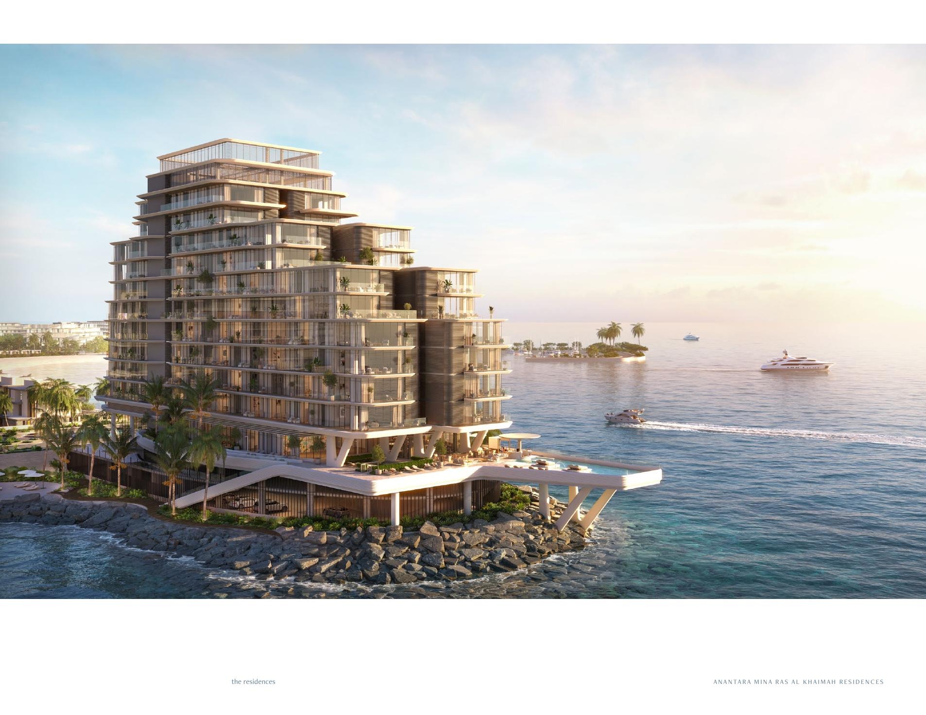 Anantara Mina waterfront residences exterior rendering