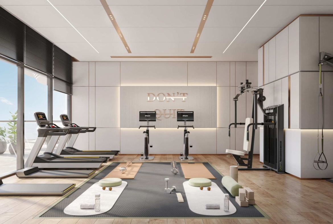 Gym amenity at Aqua Maya on Al Marjan Island