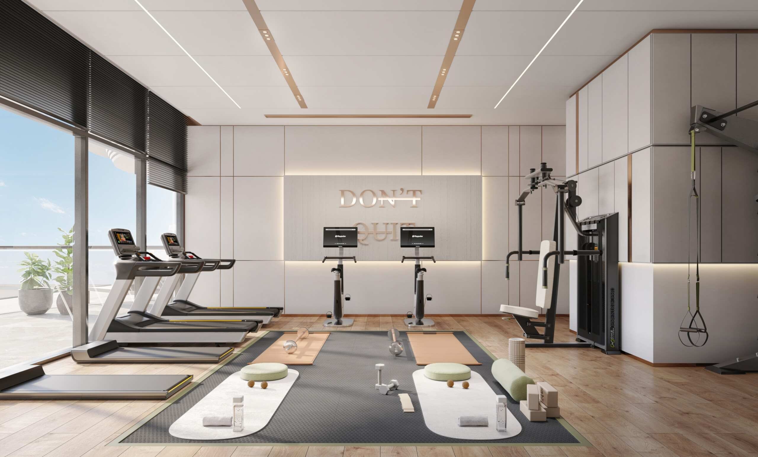 Gym amenity at Aqua Maya on Al Marjan Island