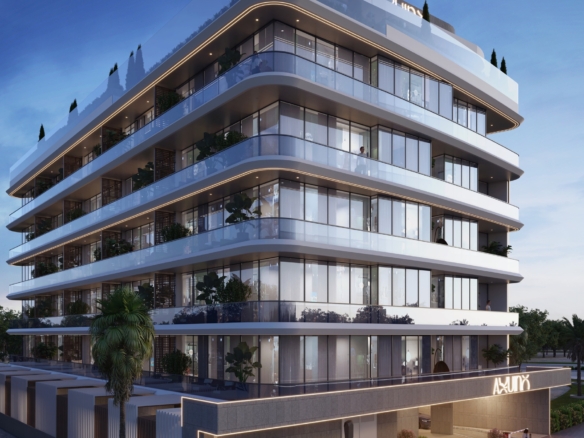 Aquino by BNW Developments exterior architecture on Al Marjan Island