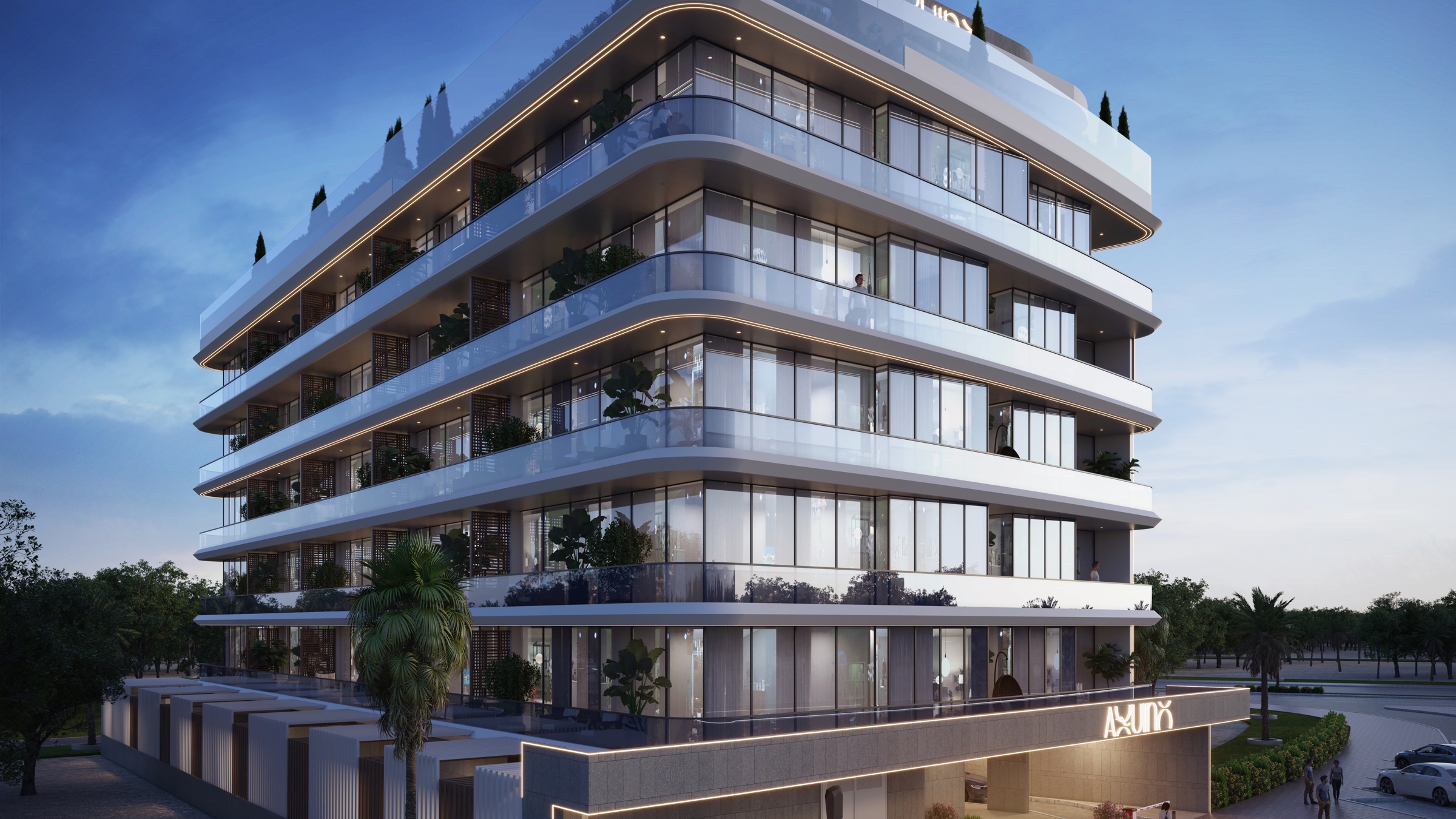 Aquino by BNW Developments exterior — Al Marjan Island Aquino by BNW Developments exterior architecture on Al Marjan Island