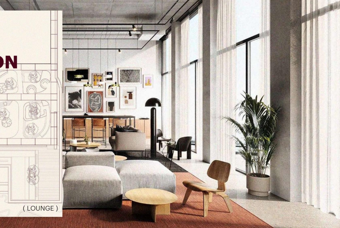 ENTA Mina design-led apartment living and workspace interior