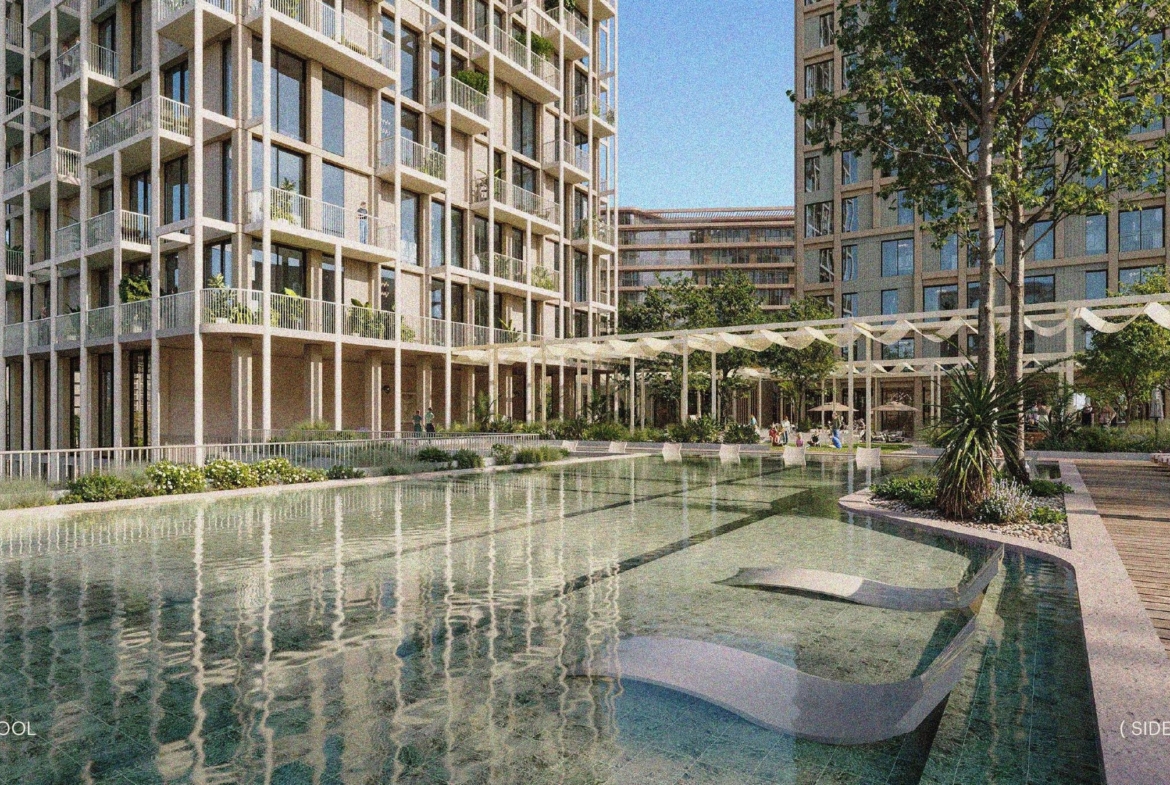 ENTA Mina swimming pool and landscaped residential courtyard