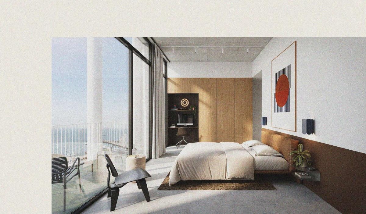 ENTA one-bedroom bedroom ENTA Mina one-bedroom apartment bedroom interior
