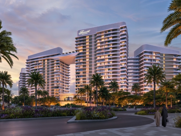 Fairmont Residences Al Marjan Island exterior rendering