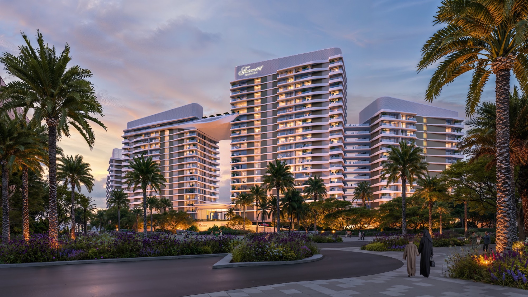 Fairmont Residences Al Marjan Island exterior Fairmont Residences Al Marjan Island exterior rendering