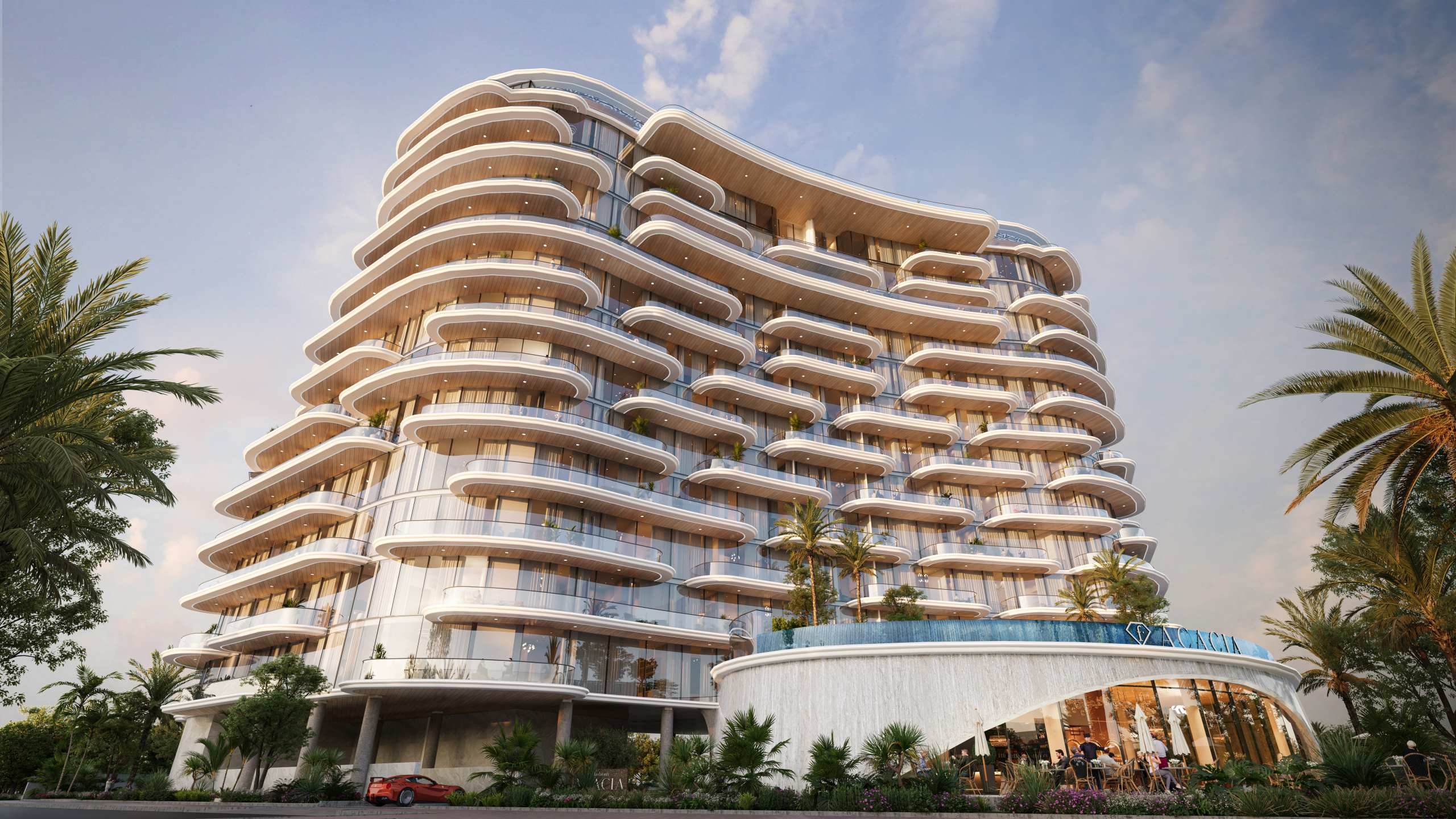 FashionTV Acacia courtyard and amenity exterior