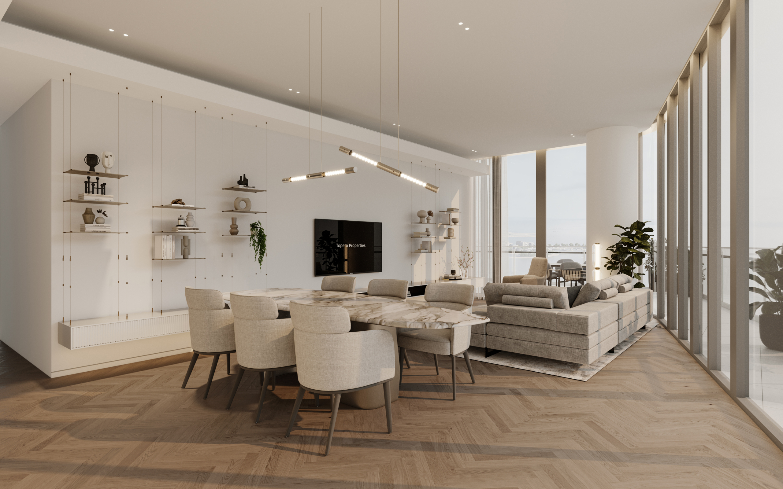 Fortune Bay Residences dining and living room
