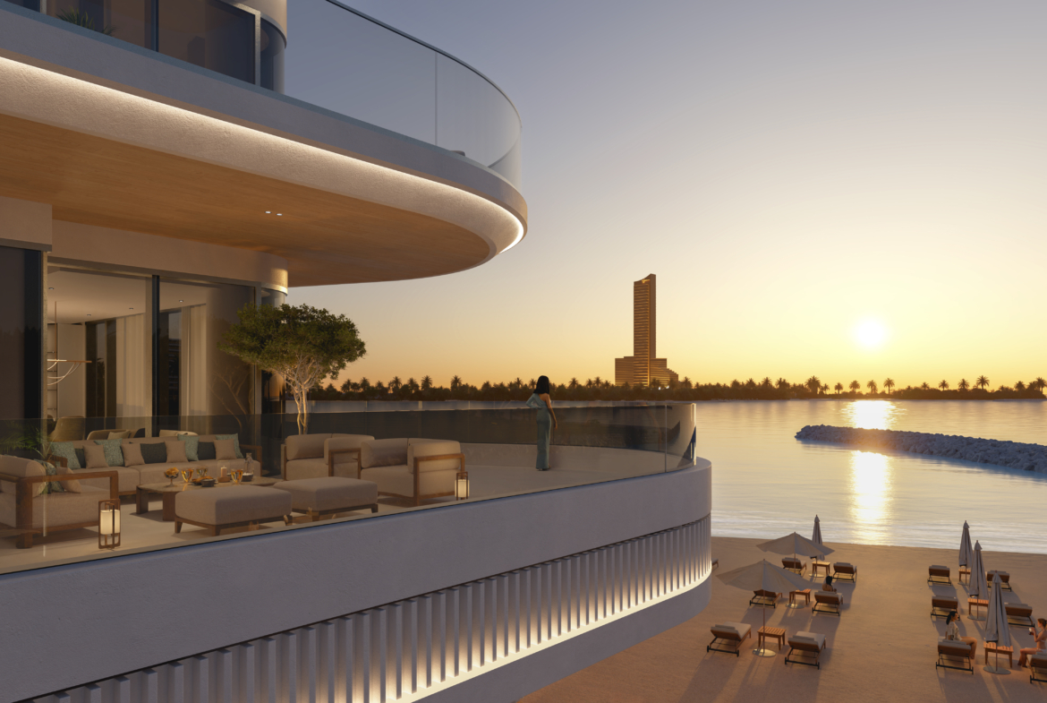 Fortune Bay Residences private beach and balcony view