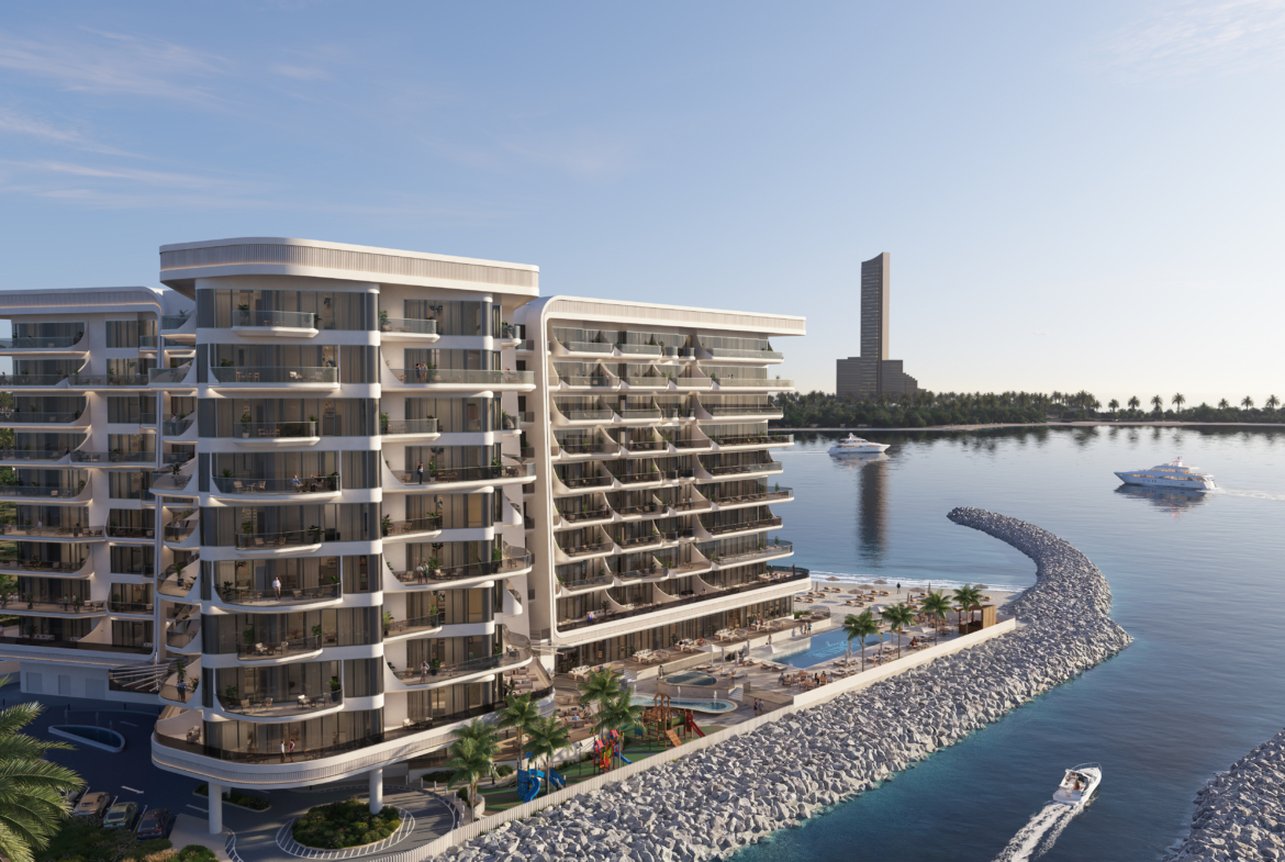Fortune Bay Residences waterfront exterior in daylight