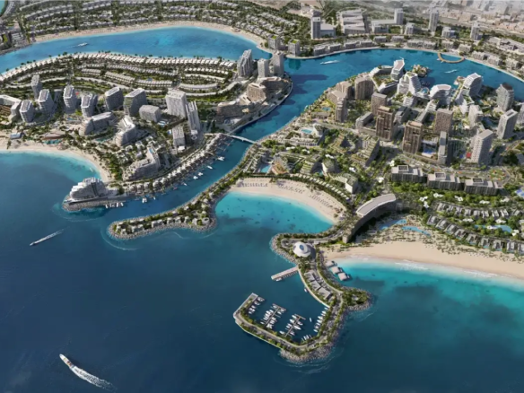 Architectural rendering of Four Seasons Resort and Private Residences at Mina Al Arab