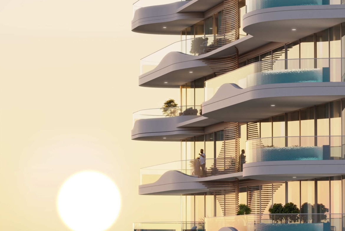Exterior render of La Perla on Al Marjan Island, view 8