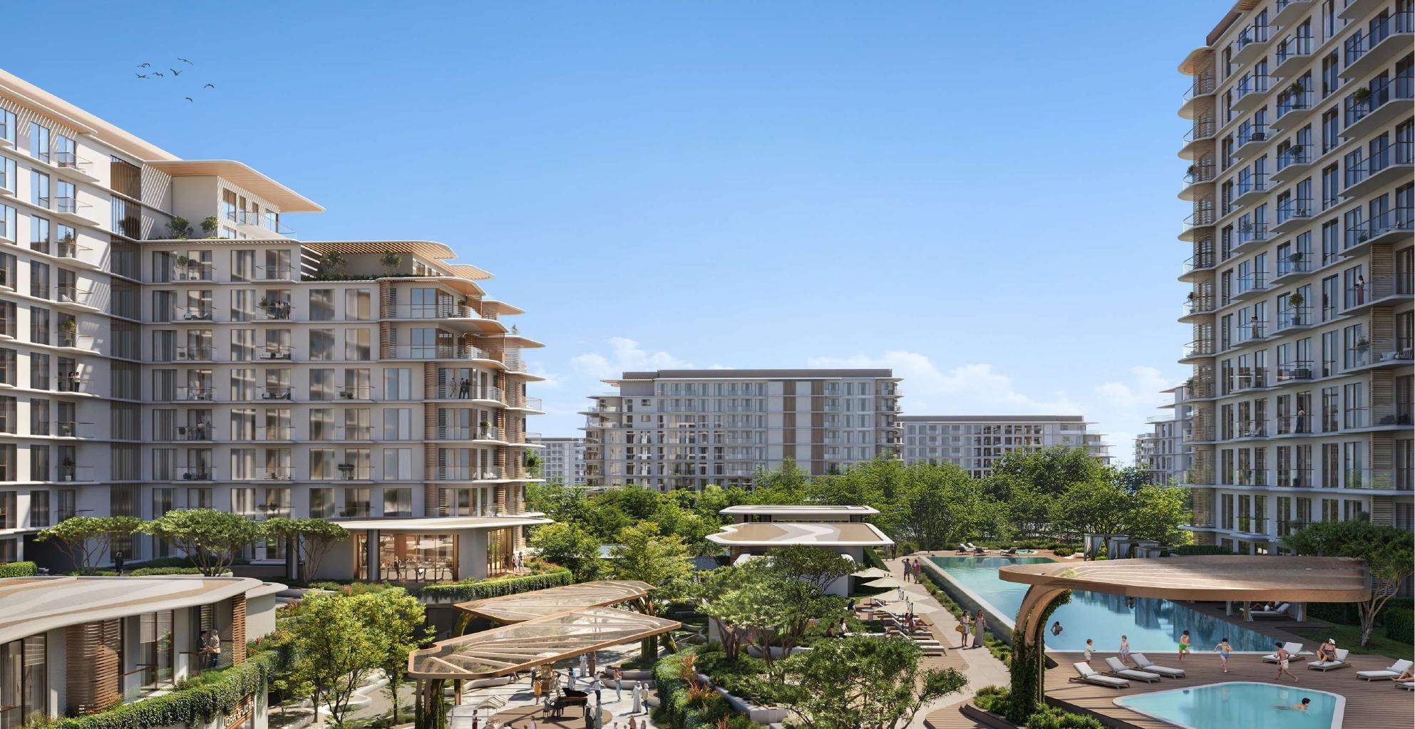Lunara open-plan residence Lunara apartment open-plan living, dining and kitchen interior
