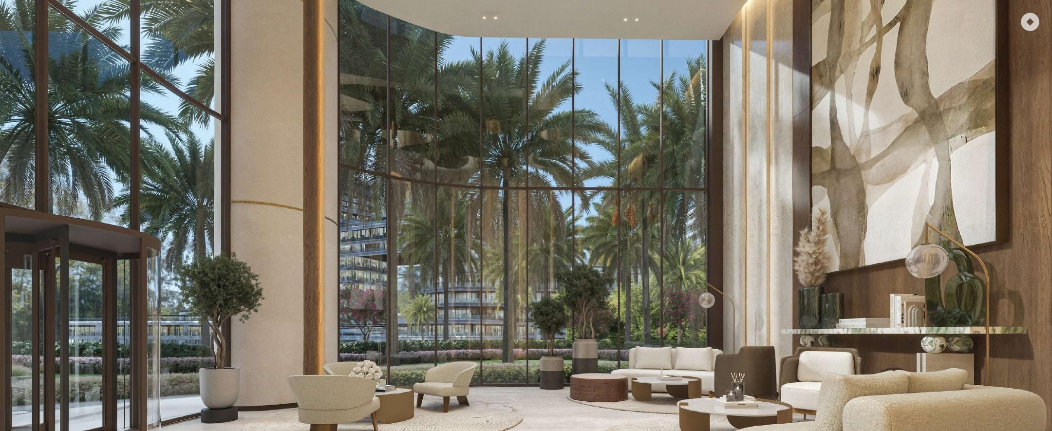 Mirasol II arrival lobby Mirasol II double-height arrival lobby and common area