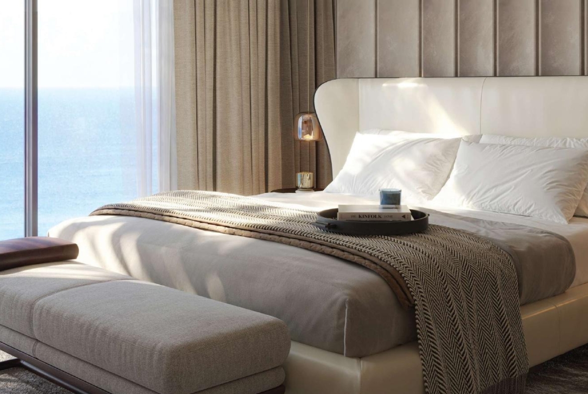 Mirasol II residence bedroom overlooking the sea