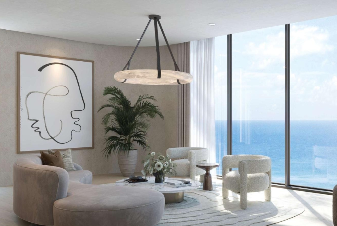 Mirasol II furnished residence lounge interior