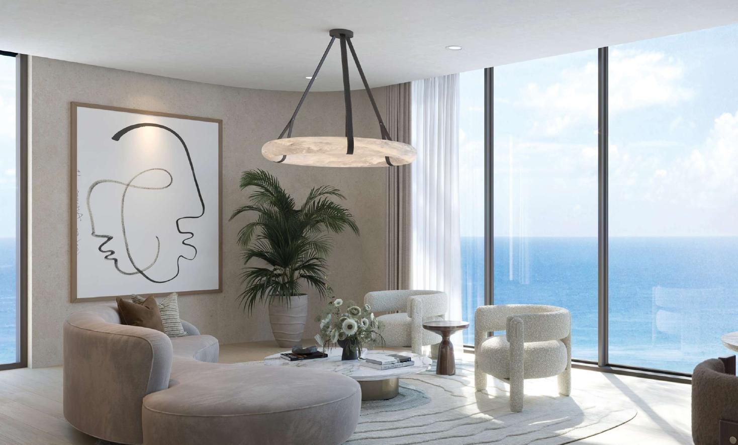 Mirasol II lounge interior Mirasol II furnished residence lounge interior