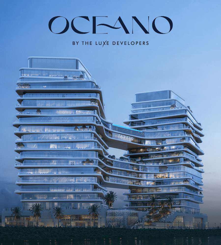 Oceano twin-tower waterfront development on Al Marjan Island
