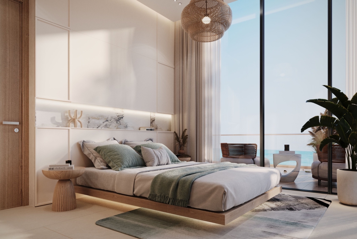Bedroom with Ras Al Khaimah views at One RAK Central