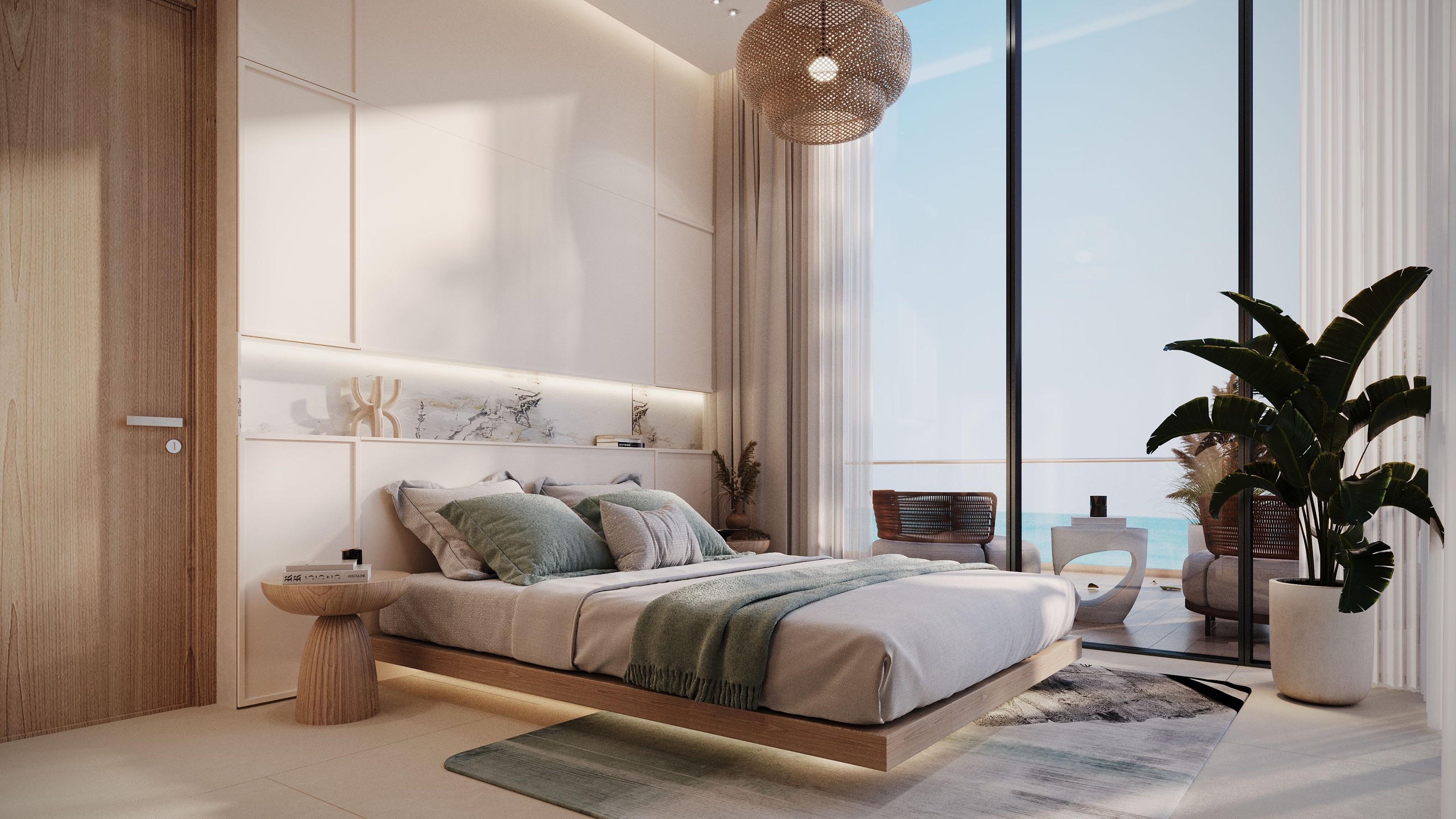 Bedroom with Ras Al Khaimah views at One RAK Central