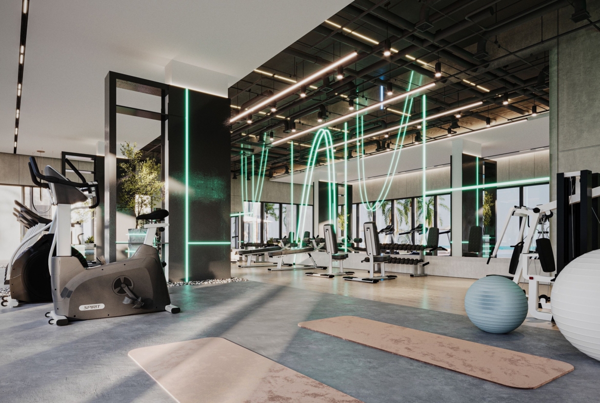 Fitness centre at One RAK Central