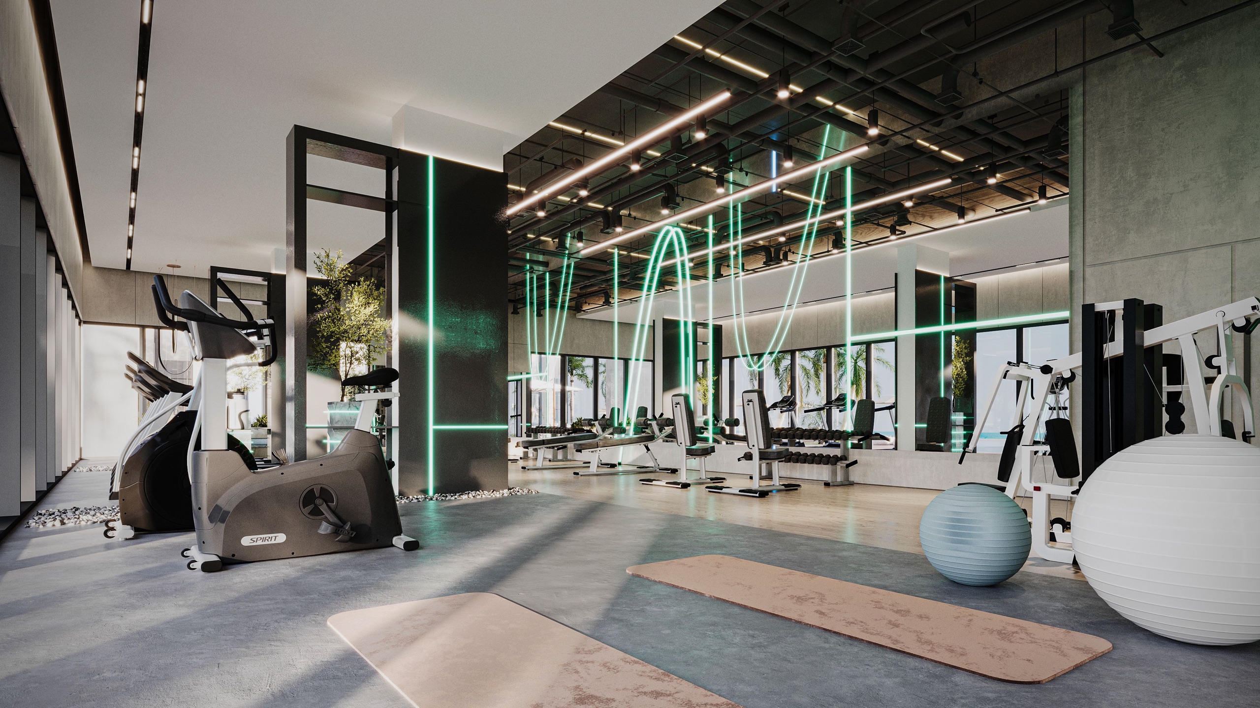 Fitness centre at One RAK Central