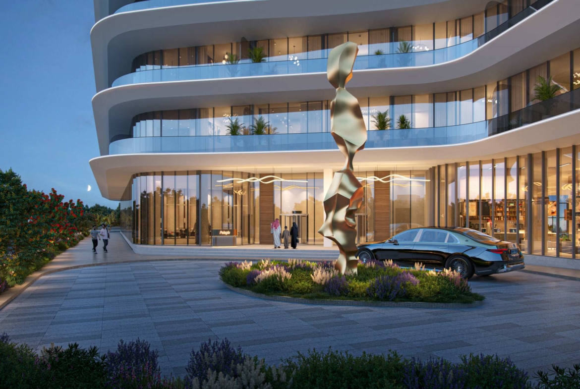 Exterior render of Pelagia on Al Marjan Island, view 5